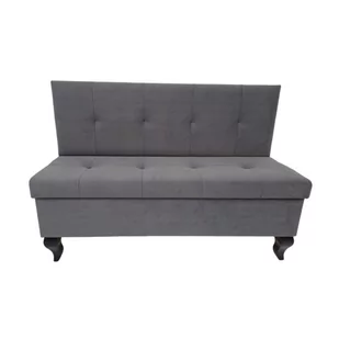 Pufa z panelem i schowkiem Ludwik z przeszyciami 120cm h-82/83 różne kolory - Pufy i podnóżki - miniaturka - grafika 1
