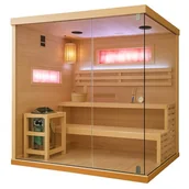 Sauny - Sauna fińska 4 osobowa wysokotemperaturowa 6KW Harvia 180x160 cm Lark5-WD - miniaturka - grafika 1