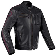 Odzież motocyklowa - Segura, Kurtka motocyklowa Devon Black Burgundy, M - miniaturka - grafika 1
