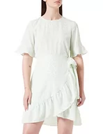 Sukienki - VERO MODA Damska sukienka przewijana, Pastel Green/Aop:mini Henna Vic, S - miniaturka - grafika 1