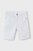 Spodnie i spodenki dla chłopców - Mayoral szorty dziecięce kolor biały - miniaturka - grafika 1