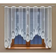 Firany - Firanka żakardowa odpasowana z wszytą taśmą marszczącą 160 x 300 cm - miniaturka - grafika 1