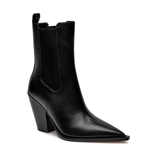 Michael Kors Skórzane kowbojki LENI - Botki damskie - miniaturka - grafika 1