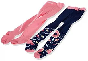 Playshoes Rajstopy dziecięce uniseks, granatowy/różowy, 122-128 - Rajstopy - miniaturka - grafika 1