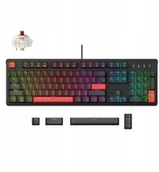 Klawiatury - Keychron Lemokey X3 X3-A1 - US układ - Linear Czerwony Switches - Czarny Czarny Mechaniczna Gry Klawiatura - miniaturka - grafika 1