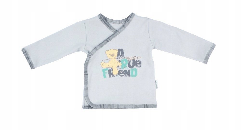 KAFTANIK bawełniany nicol stylowy miś 160005 56