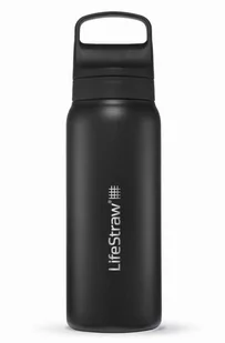 Butelka termiczna z filtrem do wody LifeStraw Go 2.0 Steel 700ml Black - Shakery i bidony sportowe - miniaturka - grafika 1