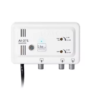 Wzmacniacz Antenowy Wewnętrzny 2 Wyjścia Lte700 Ai-271 Alcad - Wzmacniacze antenowe - miniaturka - grafika 1