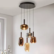 Lampy sufitowe - Paul Neuhaus żyrandol LED Irides, Ø 55 cm, kolorowy, szkło - miniaturka - grafika 1
