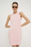 Sukienki - Juicy Couture sukienka kolor różowy mini dopasowana - miniaturka - grafika 1