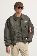 Kurtki męskie - Alpha Industries kurtka męska kolor szary zimowa - miniaturka - grafika 1