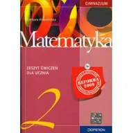 Podręczniki dla gimnazjum - Matematyka 2. Zeszyt ćwiczeń - miniaturka - grafika 1