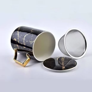 Affek Design Kubek Porcelanowy Z Zaparzaczem I Pokrywką Cristie Black Czarny 400 Ml - Kubki - miniaturka - grafika 1