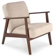 Fotele - Beżowy tapicerowany fotel lisek C5-N47 - miniaturka - grafika 1