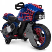 Pojazdy elektryczne dla dzieci - Motocykl elektryczny Spider-Man Jeździk dla dzieci 3–7 lat niebieski Huffy - miniaturka - grafika 1
