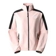 Bluzy sportowe damskie - Bluza The North Face Elements Polartec 0A7ZY4HZI1 - różowo-czarna - miniaturka - grafika 1