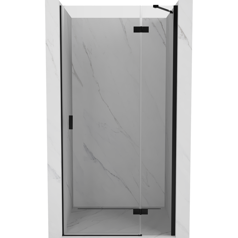 Mexen Mist-H drzwi prysznicowe uchylne prawe 105 cm, transparent, czarne - 8A5-105-000-70-00-P