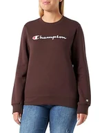 Bluzy damskie - Champion Legacy American Classics W-Light Powerblend Fleece Crewneck Bluza Damska, Brązowy, XL - miniaturka - grafika 1