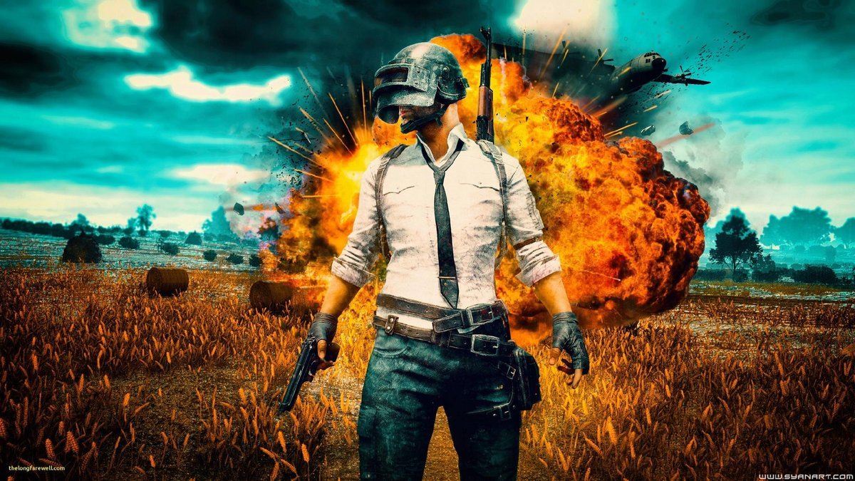 Naklejki na ścianę Naklejka PUBG: BATTLEGROUNDS Gra 100x70 cm