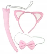 Stroje karnawałowe - Strój kotek przebranie kotka kot zestaw 3-10 lat - miniaturka - grafika 1