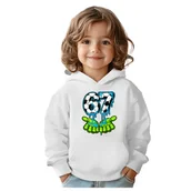 Bluzy dla dziewczynek - BLUZA DZIECIĘCA Z KAPTUREM 67 SIX SEVEN PIŁKA VIRAL 122-128 PREZENT - miniaturka - grafika 1