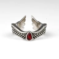 Wisiorki - Blood Angels Rozmiar Regulowany Metal Pierścień Warhammer 40k - miniaturka - grafika 1