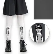 Rajstopy dziecięce - Dziewczęce rajstopy Knittex Wednesday 60 DEN mikrofibra Grafitowe - miniaturka - grafika 1