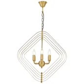 Lampy sufitowe - NOWOCZESNA LAMPA WISZĄCA MOSIĘŻNA ZEWA W6 - miniaturka - grafika 1