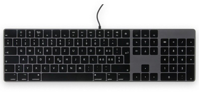LMP USB-C numeric Keyboard KB-1843, 106 keys, USB-C port, aluminum, układ macOS, space gray 29058