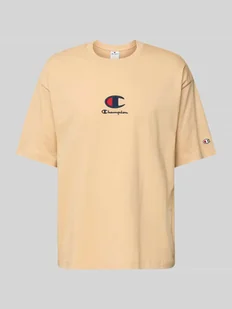 T-shirt z wyhaftowanym logo - Koszulki męskie - miniaturka - grafika 1