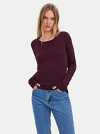 Swetry damskie - Vero Moda Sweter Care 10136644 Fioletowy Regular Fit - miniaturka - grafika 1