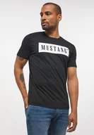 Koszulki męskie - Mustang Style Alex Męski T-Shirt Koszulka Nadruk C Logo Tee Black 1013223 4142-S - miniaturka - grafika 1