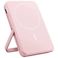 Powerbanki - Powerbank Fresh 'n Rebel Magnet Wireless 5000 mAh 20W Różowy - miniaturka - grafika 1