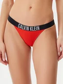 Stroje kąpielowe - Calvin Klein Swimwear Dół od bikini KW0KW02857 Czerwony - miniaturka - grafika 1