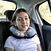 Akcesoria do fotelików - Poduszka Podróżna Dla Dzieci Rogal Zagłówek - miniaturka - grafika 1