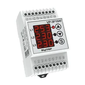 Akcesoria do monitoringu - Przekaźnik napięciowy trójfazowy do fotowoltaiki DigiTOP VP-3F10Af - miniaturka - grafika 1
