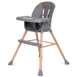 Kidwell Eatan Wood Krzesełko Do Karmienia 4W1 Grey - Krzesełka do karmienia - miniaturka - grafika 1