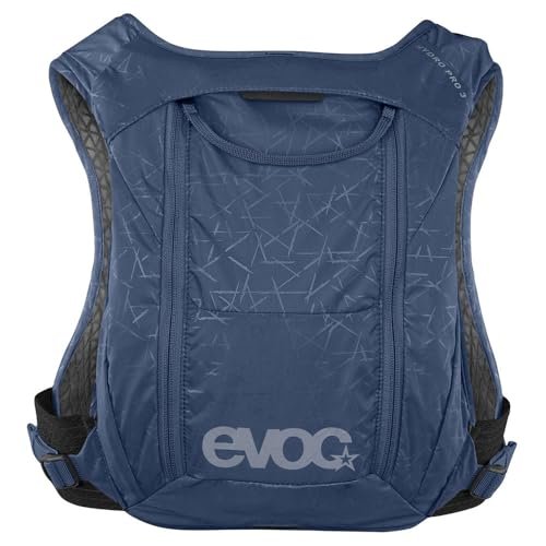 EVOC HYDRO PRO 3 + 1.5l HYDRATION BLADDER plecak hydracyjny, plecak (bardzo lekki plecak, plecak turystyczny z kieszeniami na pasie piersiowym), dżinsowy