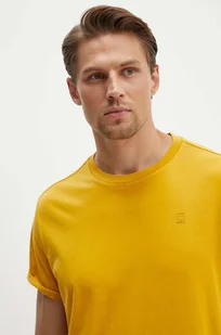 G-Star Raw t-shirt bawełniany x Sofi Tukker męski kolor żółty gładki - Koszulki męskie - miniaturka - grafika 1