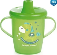 Kubki dla dzieci - Canpol Kubek 250 ml niekapek z uchwytami Toys, zielony 31/200 Canpol babies - miniaturka - grafika 1