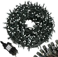 Oświetlenie świąteczne - Lampki choinkowe Springos 1000 LED białe zimne - miniaturka - grafika 1