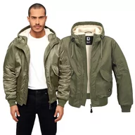 Odzież taktyczna i umundurowanie - Kurtka Brandit CWU Hooded Olive - miniaturka - grafika 1