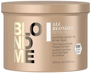 Schwarzkopf Schwarzkopf BLONDME All Blondes Detox Maska oczyszczająca do włosów blond 500ml 17126 - Maski do włosów - miniaturka - grafika 1