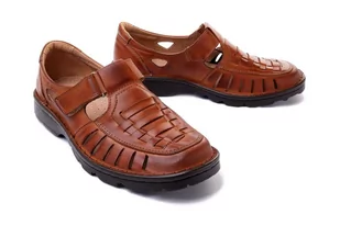 ŁUKBUT 936 brąz, półbuty męskie - Łukbut - Półbuty męskie - miniaturka - grafika 1