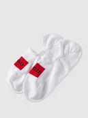 Skarpetki damskie - Skarpetki stopki z nadrukiem z logo w zestawie 2 szt. - miniaturka - grafika 1