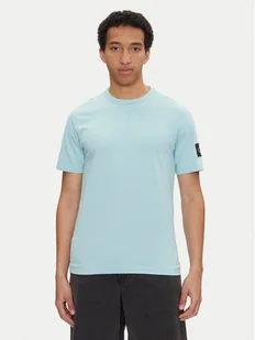 Calvin Klein Jeans T-Shirt J30J323484 Błękitny Regular Fit - Koszulki męskie - miniaturka - grafika 1