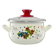 Garnki - Garnek emaliowany Borówka 4,2 l EMALIA OLKUSZ - miniaturka - grafika 1