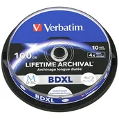 Nośniki danych - Płyta BD-XL Verbatim M-Disc 100GB 4X Inkjet Printable 10szt 43850 - miniaturka - grafika 1