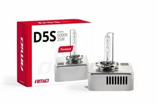 AMIO Żarówka ksenonowa AMiO Premium D5S 5000K 12V 25W S12-9652 - Żarówki samochodowe - miniaturka - grafika 1
