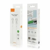Kable USB - Kabel VIDVIE CB4012 Type C/Type C 60W PD, 3A, 1.2m biały - miniaturka - grafika 1